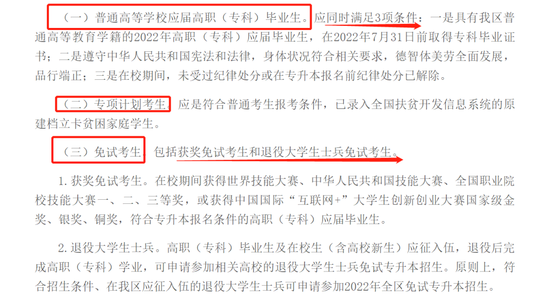 2023年内蒙古专升本报名流程与考试政策